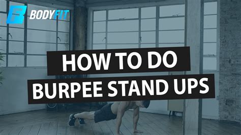 How To Do Burpee Stand Up Bodyweight Exercises Youtube