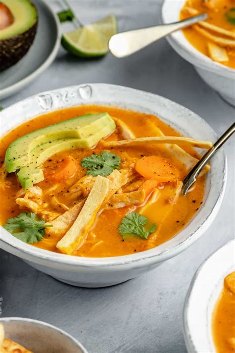 Healthy Chicken Tortilla Soup Kims Cravings