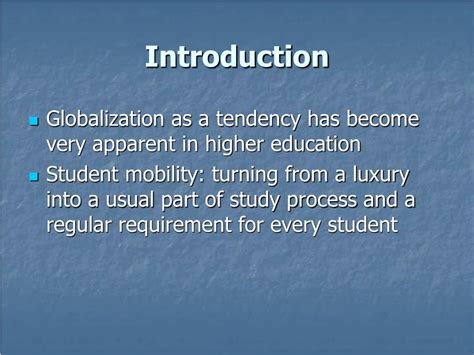 Ppt International Student Mobility Powerpoint Presentation Free