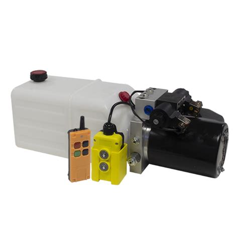 Flowfit 12v Dc Double Acting Hydraulic Power Pack With 8l Tank