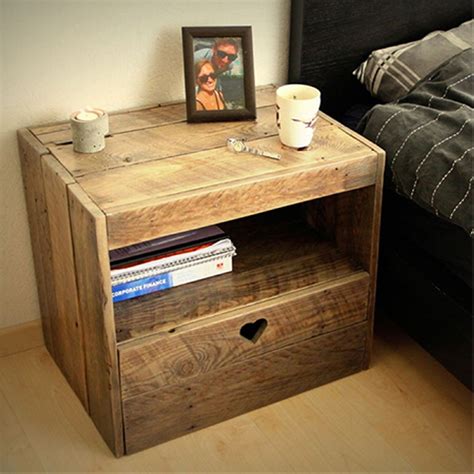 Recycled Pallet Bedside Tables Pallet Ideas
