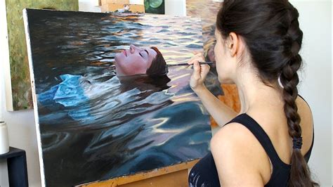 Oil Painting Time Lapse Floating In Sunset Waters Youtube