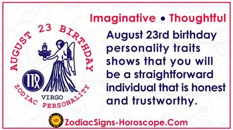August 23 Zodiac Virgo Horoscope Birthday Personality And Lucky