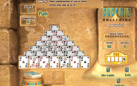 Play Pyramid Solitaire At Zigiz Excitingly Fun