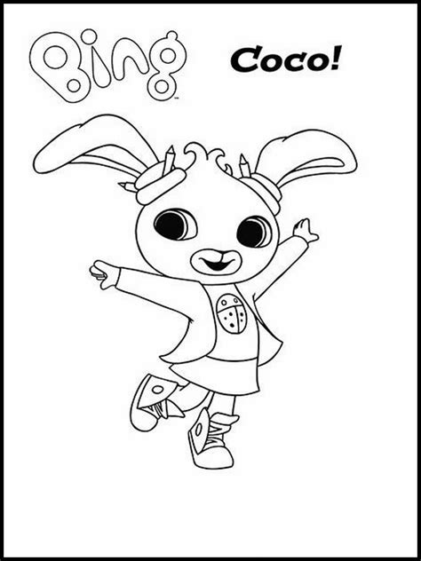 Bing Bunny Coloring Pages Coloring Home