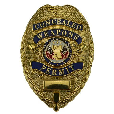 Concealed Weapons Permit Badge Org Badge Gambaran