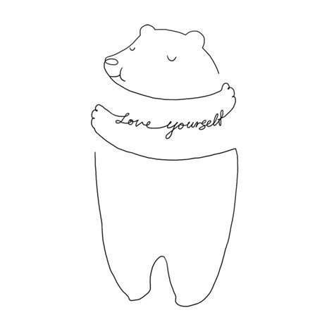 Easy doodle idea for beginners. Simple Line Art To Remind You To Love Yourself More Every ...