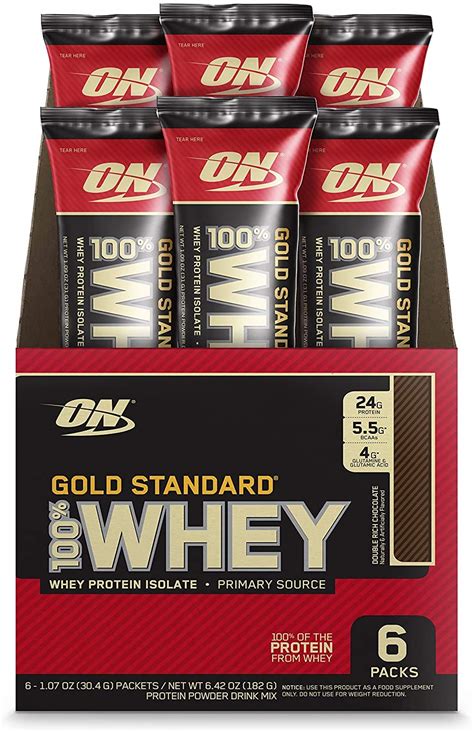 Optimum Nutrition Gold Standard 100 Whey Protein Powder Individual