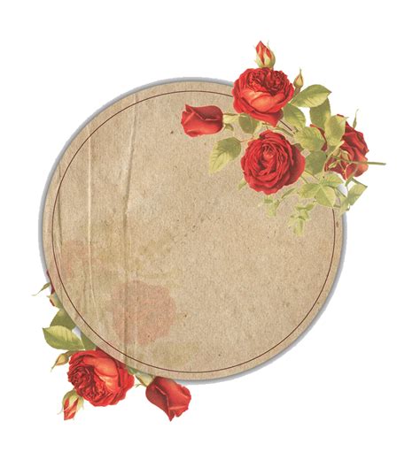 Vintage Floral Frame PNG File PNG Mart