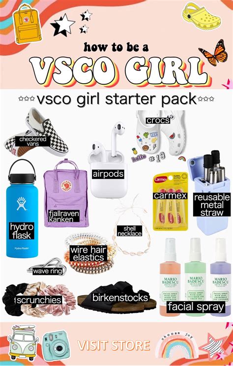 Everything You Need To Transform Into The Vsco Girl Look All In One Place For Cheap White