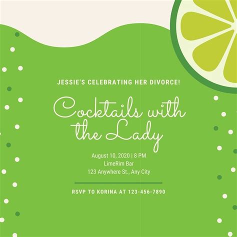 Free Custom Printable Divorce Party Invitation Templates Canva