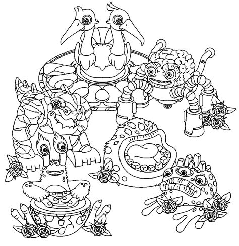 We Singing Monsters Coloring Pages 96 Having Fun With Children