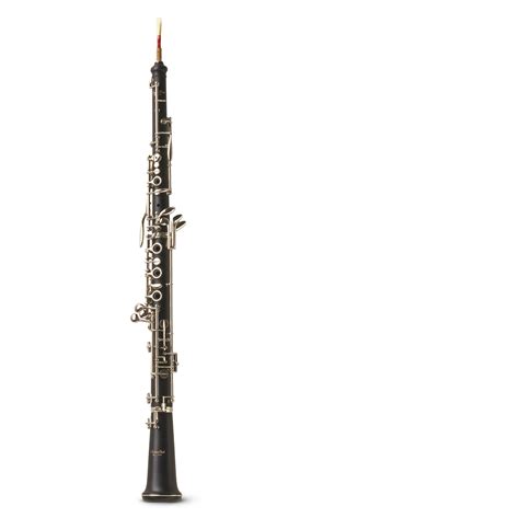 A Black And Silver Flute On A White Background