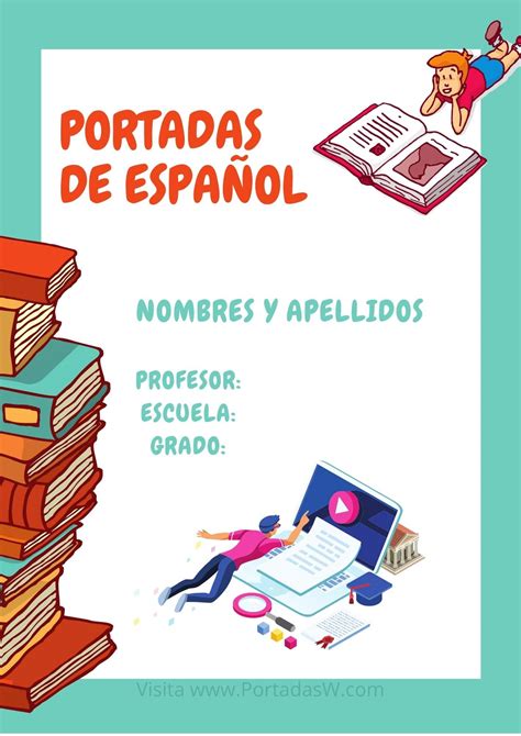 Imágenes De Portadas De Español 《 Diseños 2021 》 ️