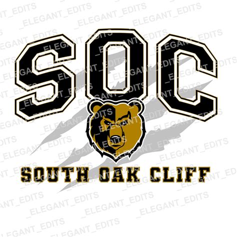 Soc South Oak Cliff High School Svg For Sublimation Printing Etsy