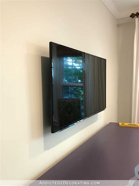 Custom Diy Frame For Wall Mounted Tv Finished
