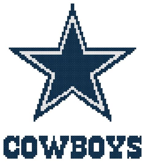 I'm selling Counted Cross Stitch Pattern, Dallas Cowboys ...