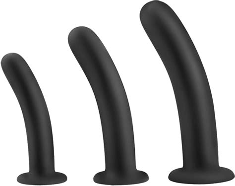 Anal Plug Trainer Kit Pack Of 3 Silicone Straight In Butt Plugs Prostate Massage Sex Toys For