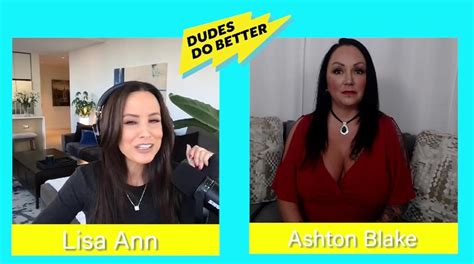 Dudes Do Better Lisa Ann And Ashton Blake On Dudes Do Better Podcast