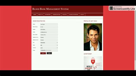 Php And Mysql Project On Blood Bank Management System Youtube