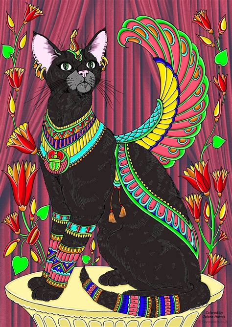 Stunning Egyptian Cat By Jolene Harris Egyptian Cat Egyptian Cats