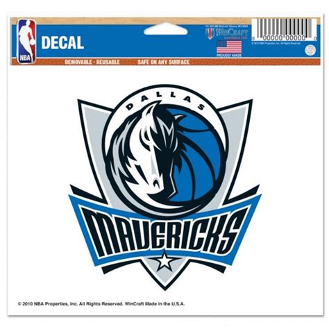 Dallas Mavericks Decal 5x6 Multi Use Color Sports Fan Shop