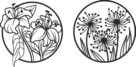 Laser Cut Engraving Floral Designs Free Vector cdr Download - 3axis.co