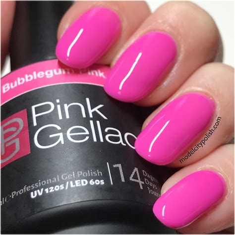 Bubblegum Pink From Candy Couture By Pink Gellac Model City Polish Nice Nails Fun Nails