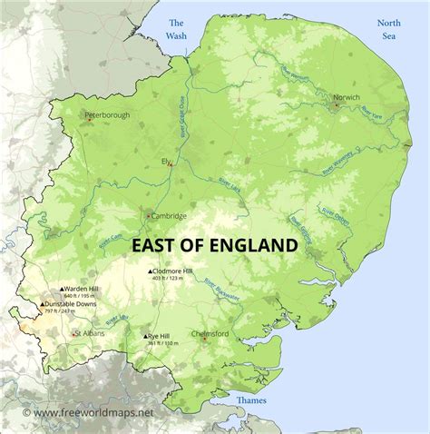 East Of England Maps