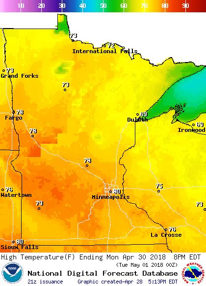 A Breezy And Warmer Sunday Fire Weather Watch Includes Twin Cities