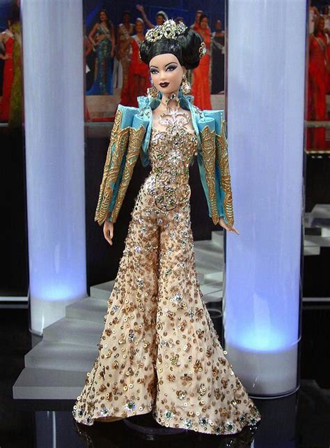 Miss Universe Doll Barbie Gowns Dress Barbie Doll Barbie Dress