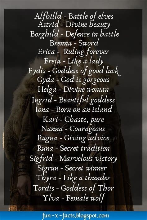 Pin By Astar Bright On Vikings Viking Names Female Viking Names Best Character Names