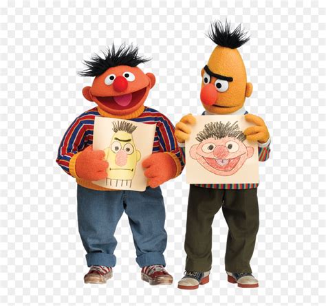 Transparent Unibrow Png Muppets Ernie And Bert Png Download Vhv