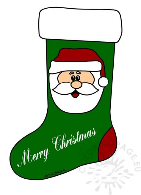 Staggering stocking coloring sheet picture ideas. Large Xmas Stocking Santa printable - Coloring Page