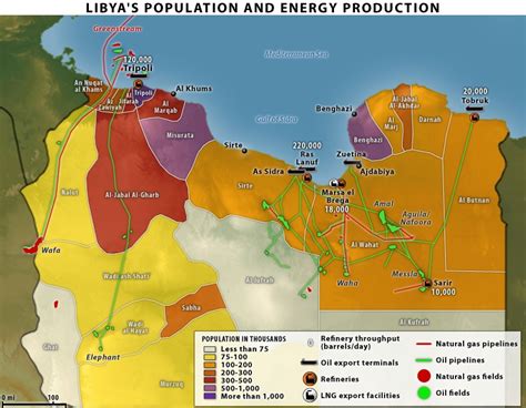 Photo Libyas Population And Energy Production Cn