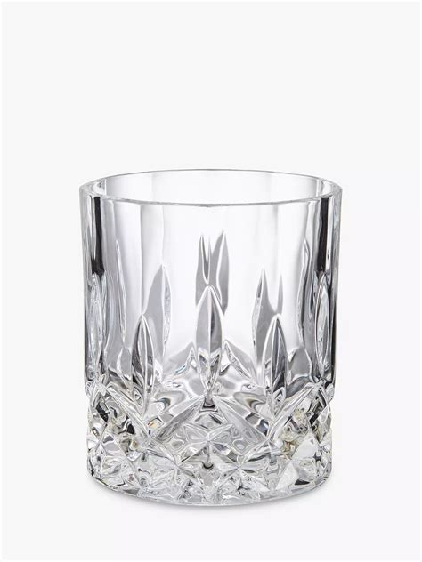 John Lewis And Partners Paloma Opera Double Old Fashioned Cut Crystal Glass Tumbler 300ml Clear