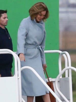 Charlize Theron Long Shot Gray Coat The Movie Fashion