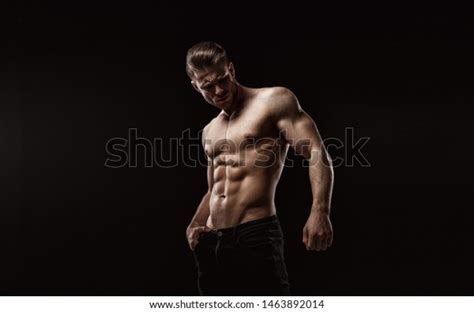 Muscular Model Sports Young Man On Stock Photo Edit Now 1463892014
