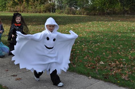 What An Awesome Ghost Costume Fleece With Hood Simple And Warm