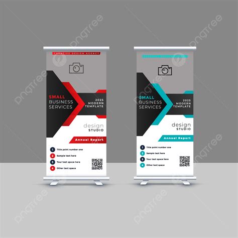 Modern Business Roll Up Standee Design Banner Template Presentation And