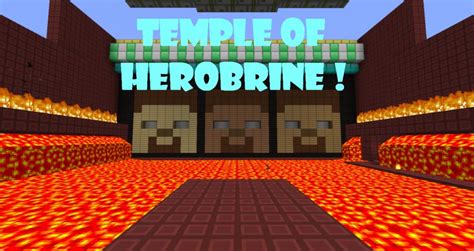 The Temple Of Herobrine Try It Now Minecraft Map