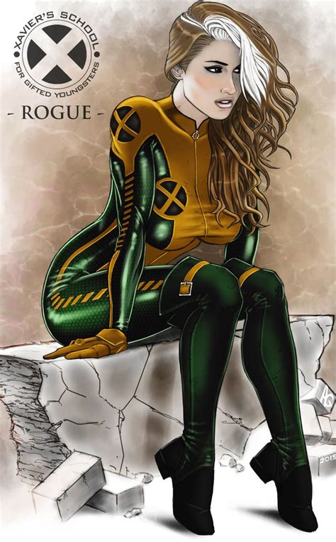 Rogue X Men Fan Art Marvel Comics Art Marvel Rogue Comics Girls
