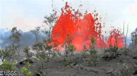 Volcano Fissure Eruption Usgs Video Check Out 23 Min For A Close Up
