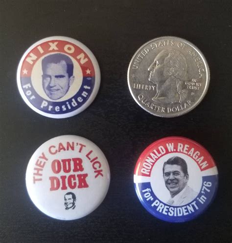Dick Lick Richard Nixon Genuine Imitation Campaign Button Etsy