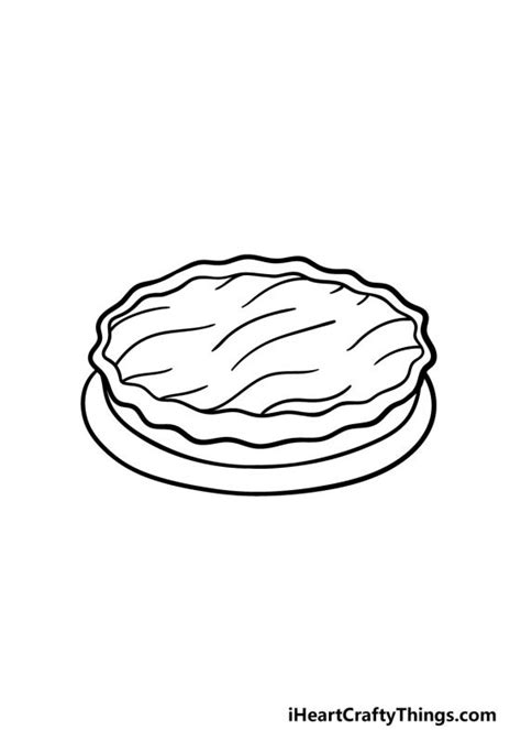 Pie Drawing How To Draw A Pie Step By Step