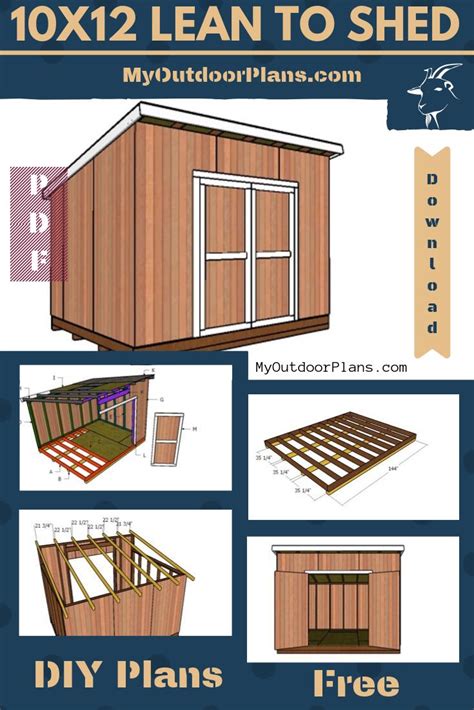 10x12 Lean To Shed Free Diy Plans Howtospecialist How To Build