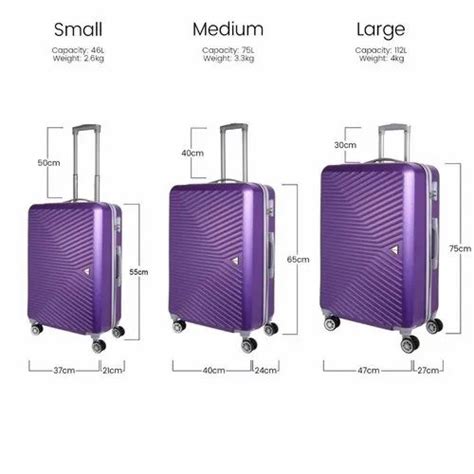 polycarbonate luggage trolley bag size 20 24 28 rs 4500 set id 22430795355