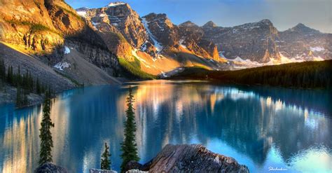 Moraine Lake Sunset Canadian Rockies Banff National Park Flickr