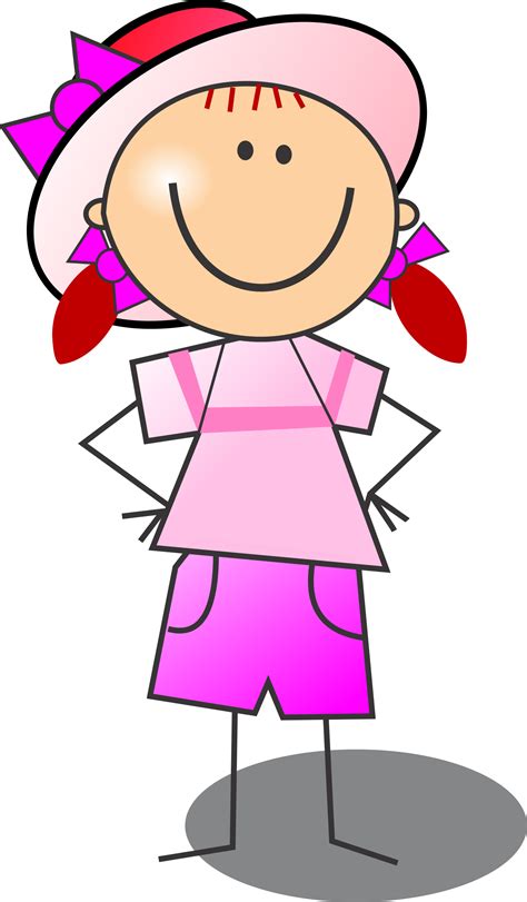 Stick Person Girl Clipart Stick Friends Clipart Download This Image