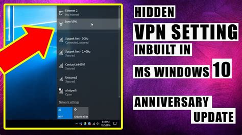 How To Use Hidden Vpn Setting Inbuilt In Windows 10 Latest Windows